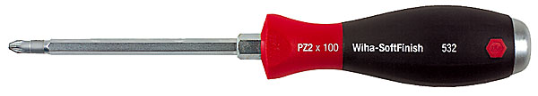 Skruvmejsel PZ2 x 100 mm m/slag