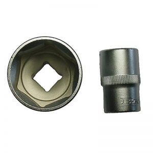 Hylsa 1/2", 6kt, kort Easydrive (tum)